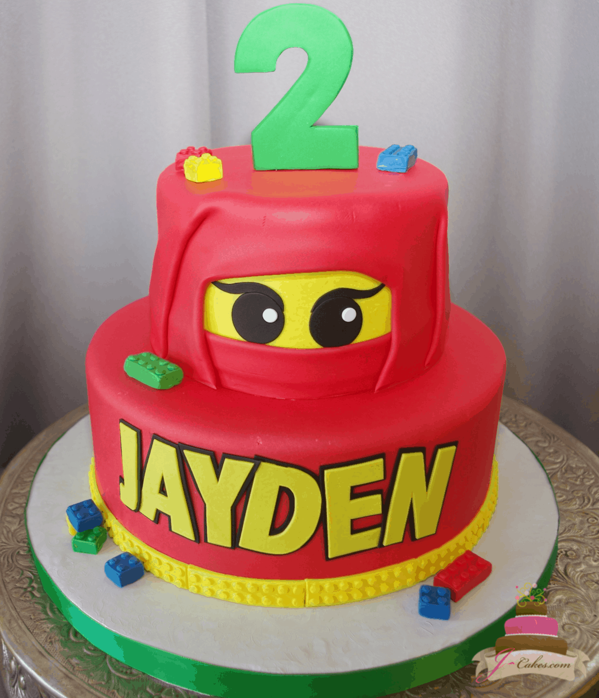 (561) LEGO Ninjago Tiered Cake