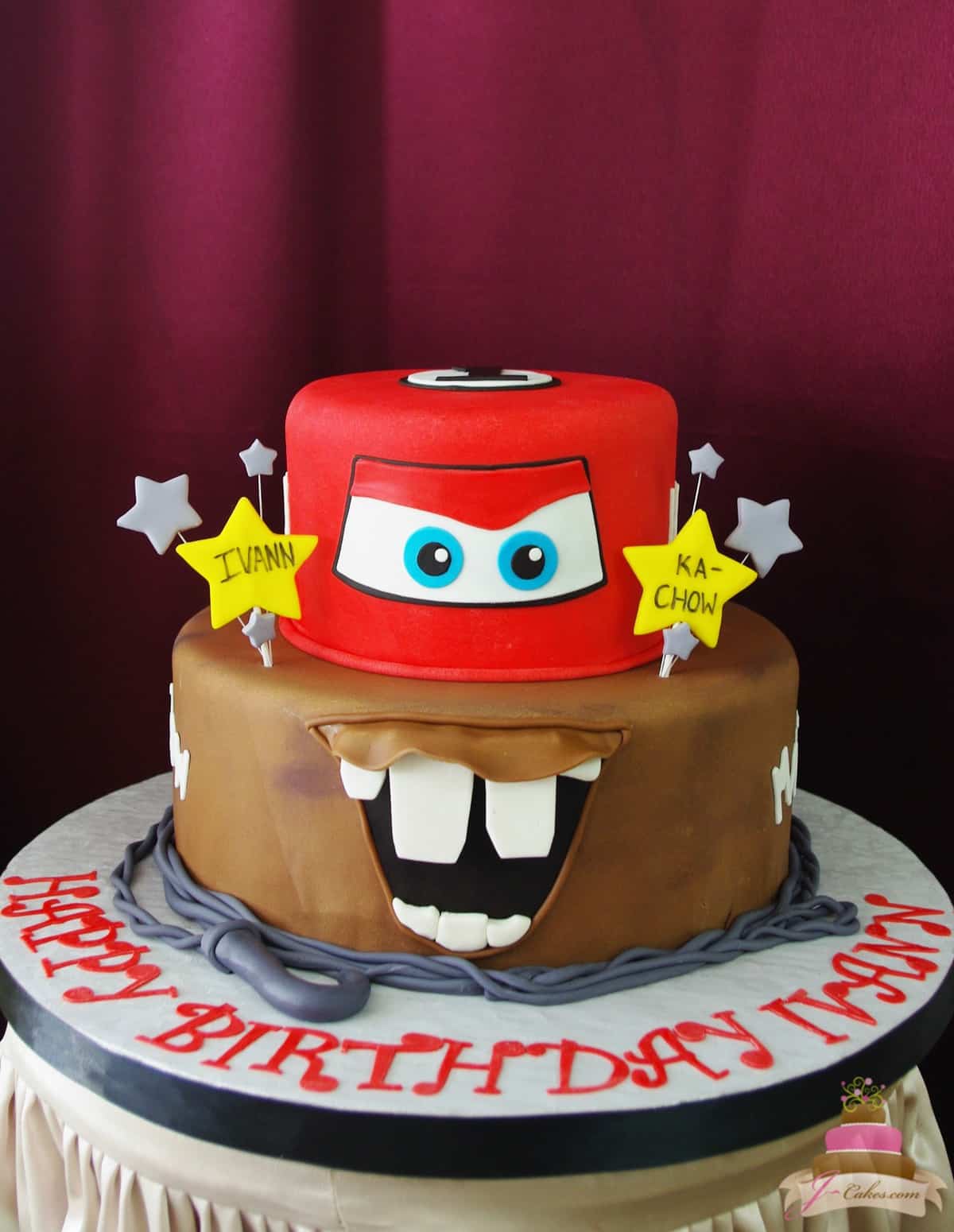 (475) Cars Theme Cake