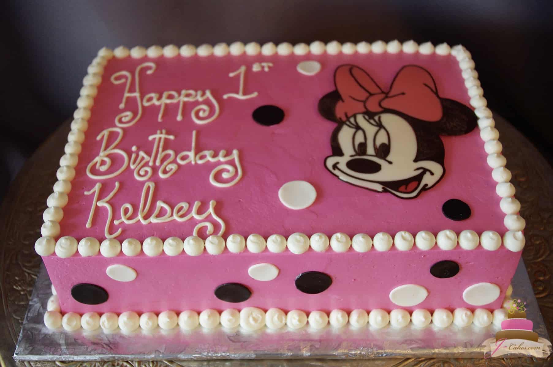 (497) Minnie Mouse Sheet Cake