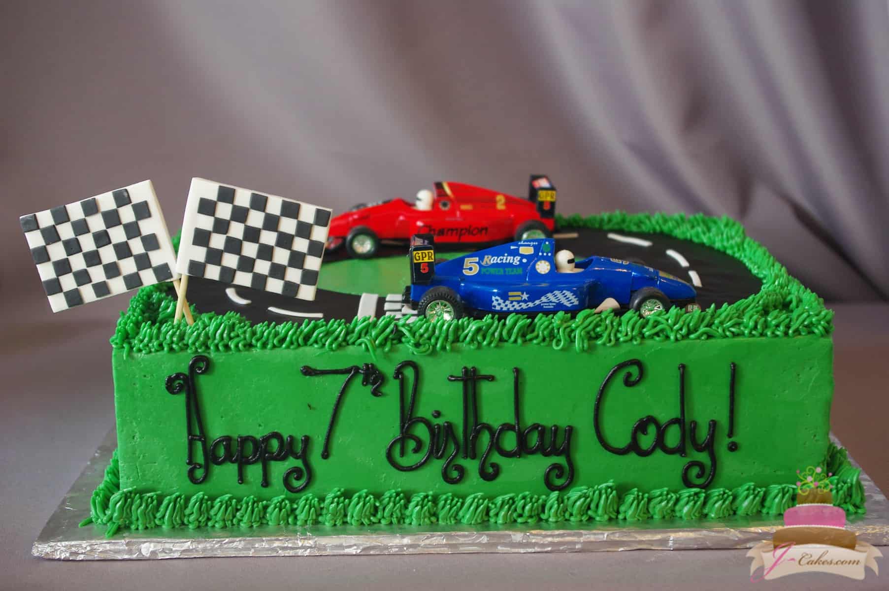 (515) Racecar Theme Cake