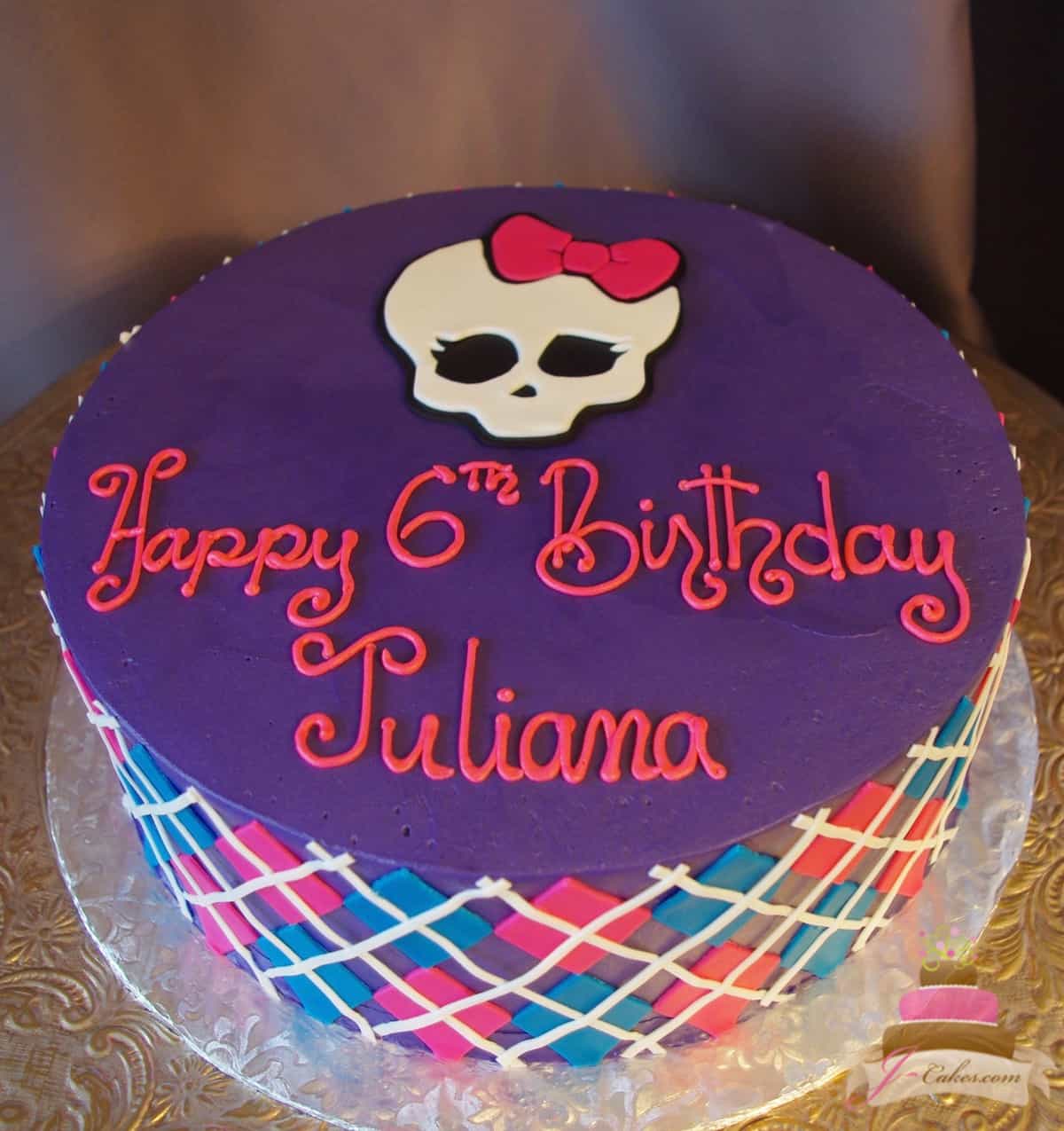 (518) Monster High Theme Cake