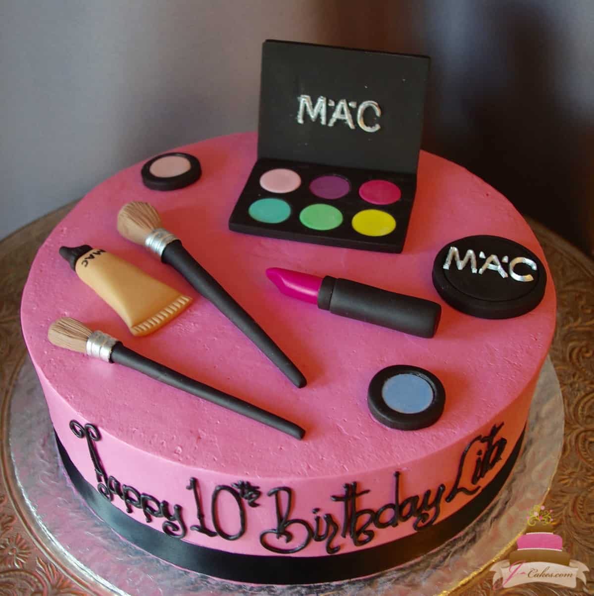 (522) MAC Make-Up Theme Cake