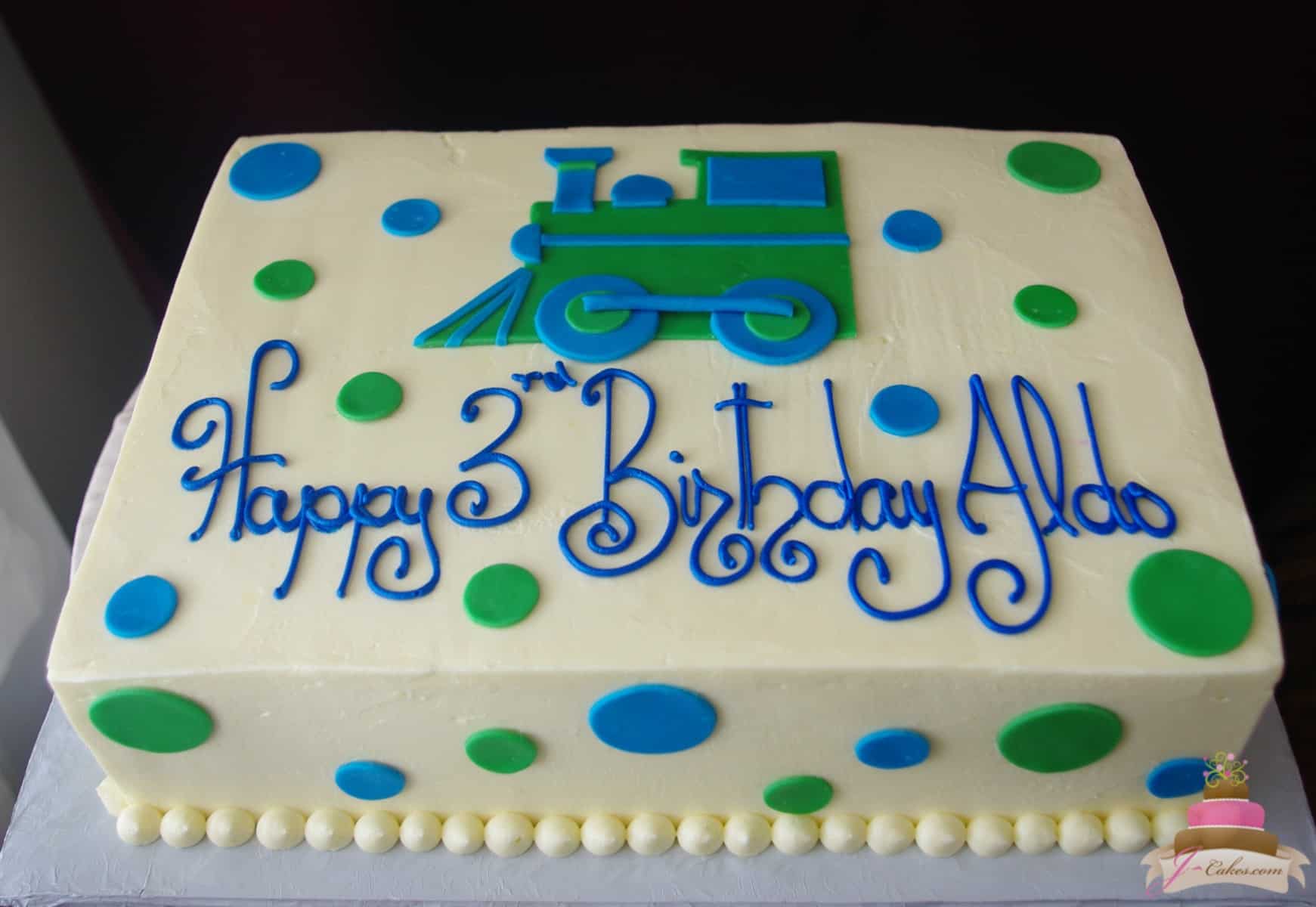 (481) Train Theme Cake