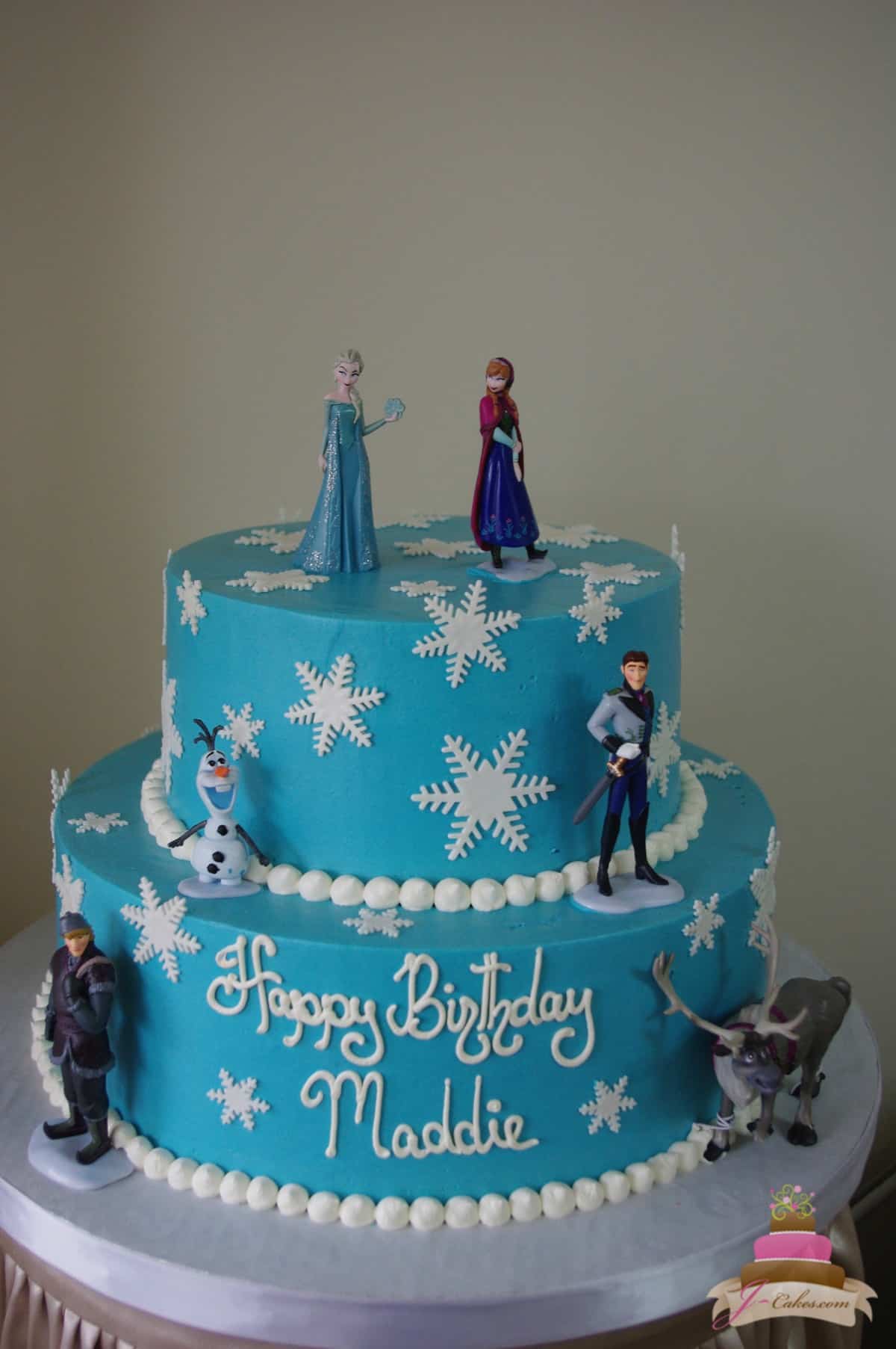(487) Frozen Snowflake Cake