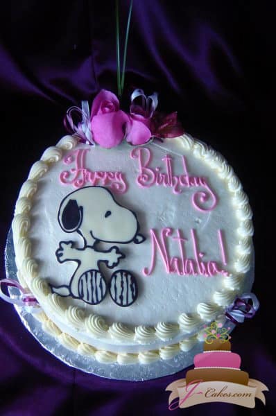 (404) Snoopy Birthday Cake
