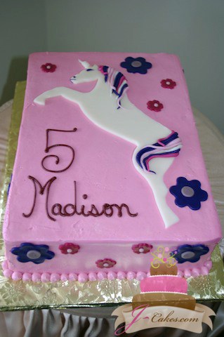 (432) Unicorn Birthday Cake