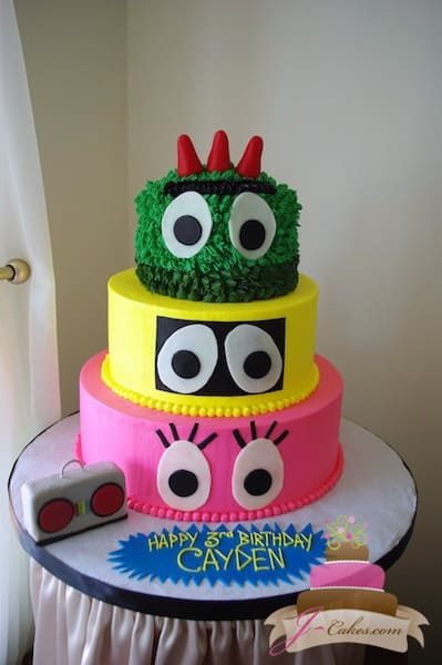 (435) Yo Gabba Gabba Birthday Cake