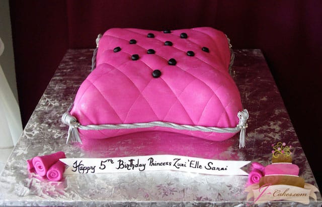 (444) Pillow Birthday Cake