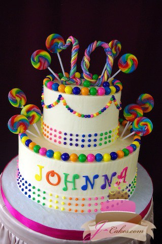(452) Candy Theme Birthday Cake