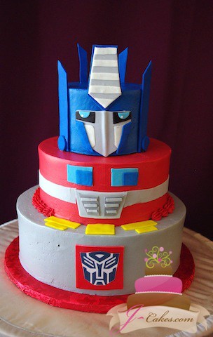 (454) Transformers Birthday Cake