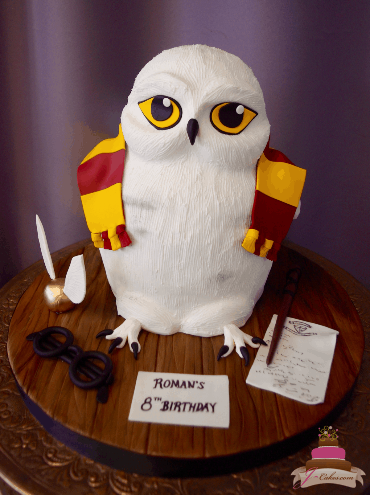 (532) 3D Owl Cake