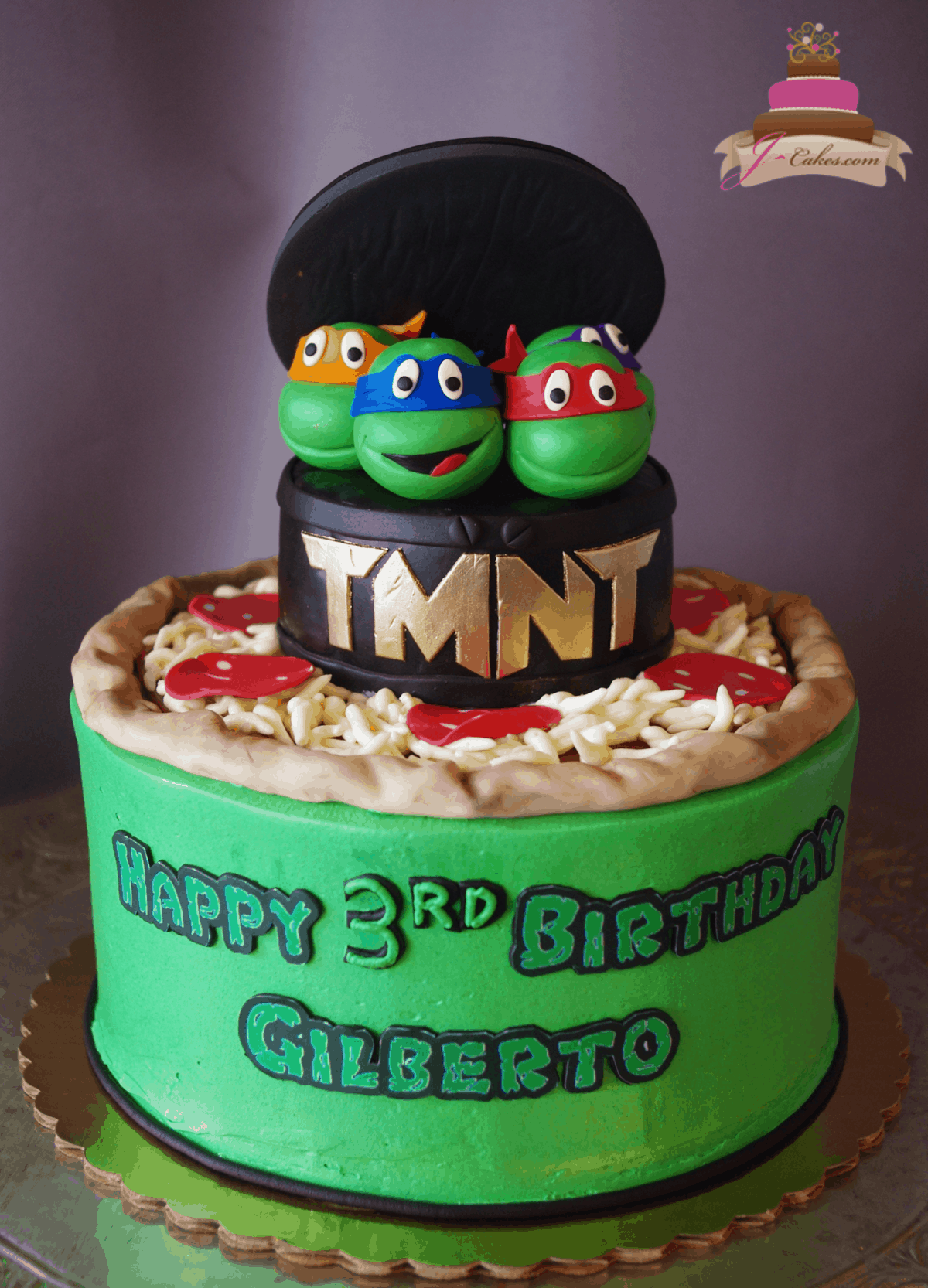 (548) TMNT Cake