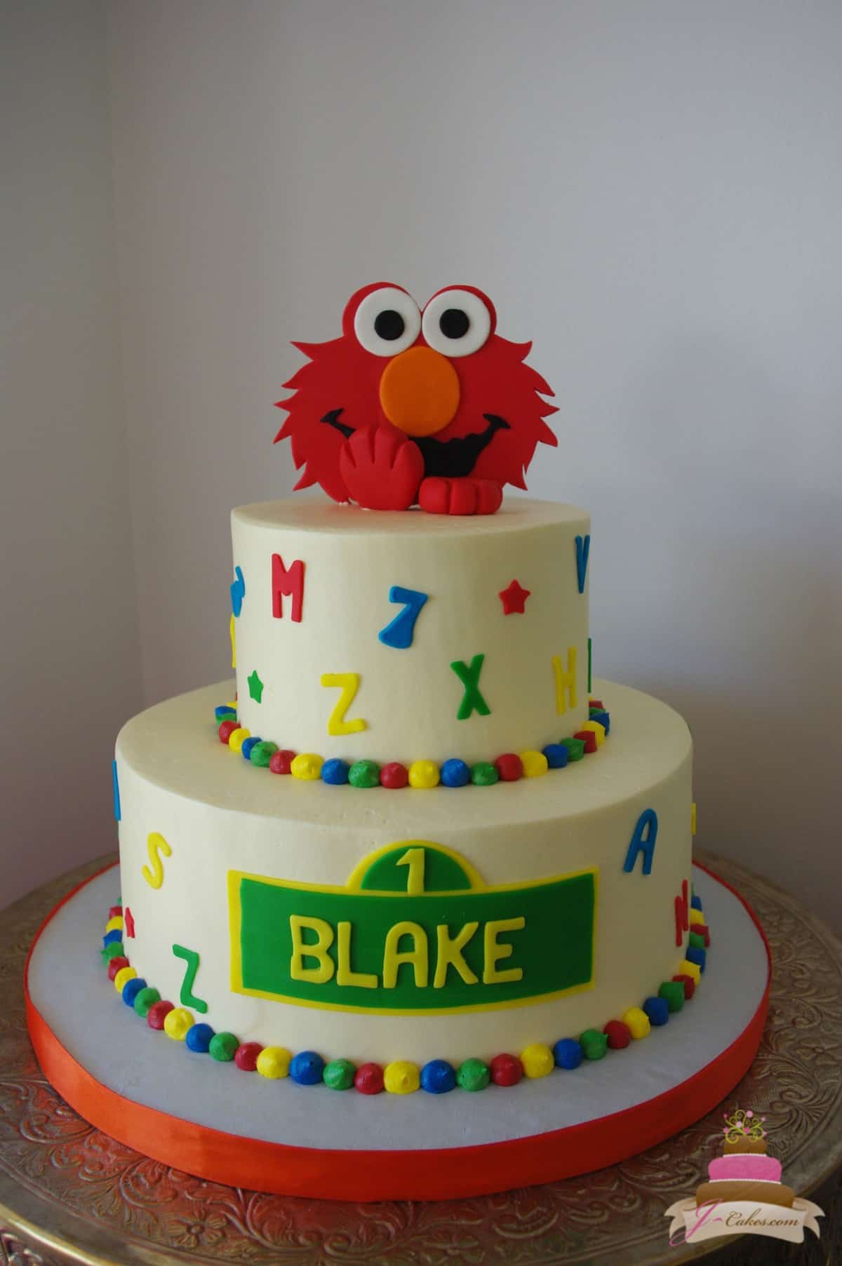 (477) Elmo Alphabet Cake