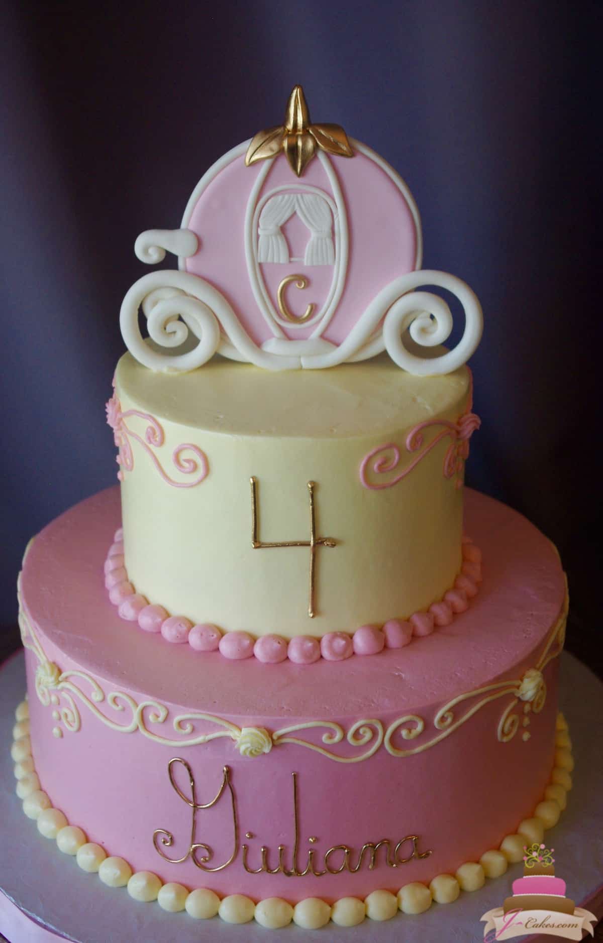 (502) Cinderella Theme Cake