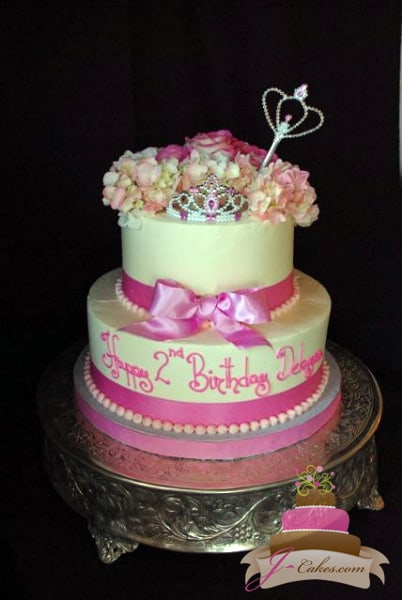 (406) Pink Princess Birthday Cake
