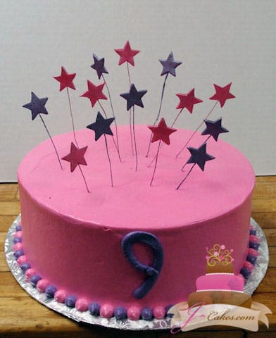 (408) Star Birthday Cake