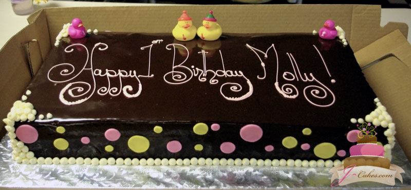 (412) Rubber Ducky Birthday Cake