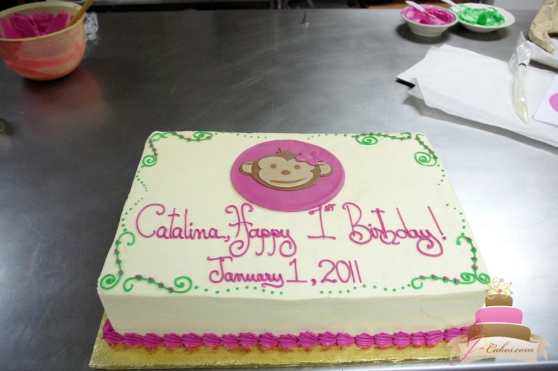 (417) Monkey Birthday Cake
