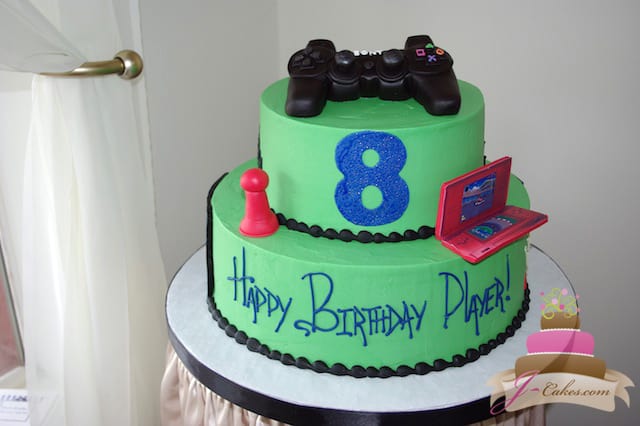 (431) Video Game Theme Birthday Cake