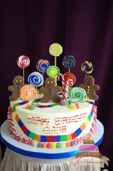 (440) Candy Land Birthday Cake