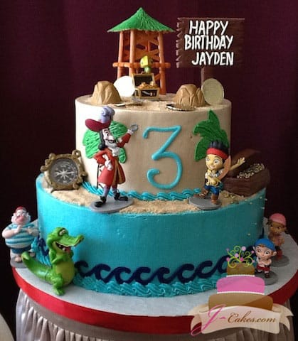 (470) Jake and the Neverland Pirates Birthday Cake