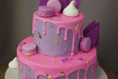 (570) Pink and Purple Drip Cake