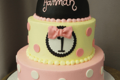 (577) Light Pink Minnie Mouse Cake