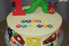 (580) Very Hungry Caterpillar Round Cake