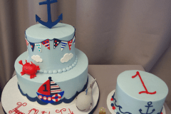 (585) Nautical First Birthday and Smash Cake