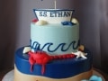(507) Nautical Theme 1st Birthday Cake