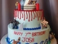 (512) Sharks vs. Wrestlers Theme Cake