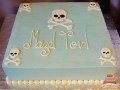 (520) Skull theme Bat Mitzvah Cake