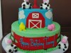 (409) Farm Theme Birthday Cake