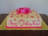 (415) Pink Polka Dot Birthday Cake