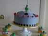 (423) UFO Birthday Cake and Cupcakes