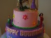 (433) Rapunzel Tiered Birthday Cake