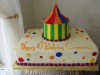 (438) Circus Tent Birthday Cake