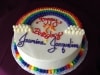 (445) Rainbow Birthday Cake