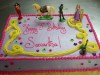 (463) Rapunzel Birthday Sheet Cake