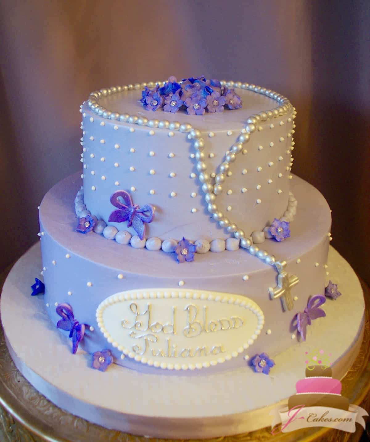 (2017) Purple Butterfly Communion Cake