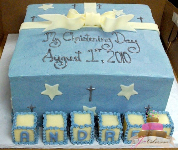 (2011) Baby Block Christening Cake
