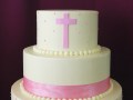 (2014) Communion Cake with Dots and Ribbon