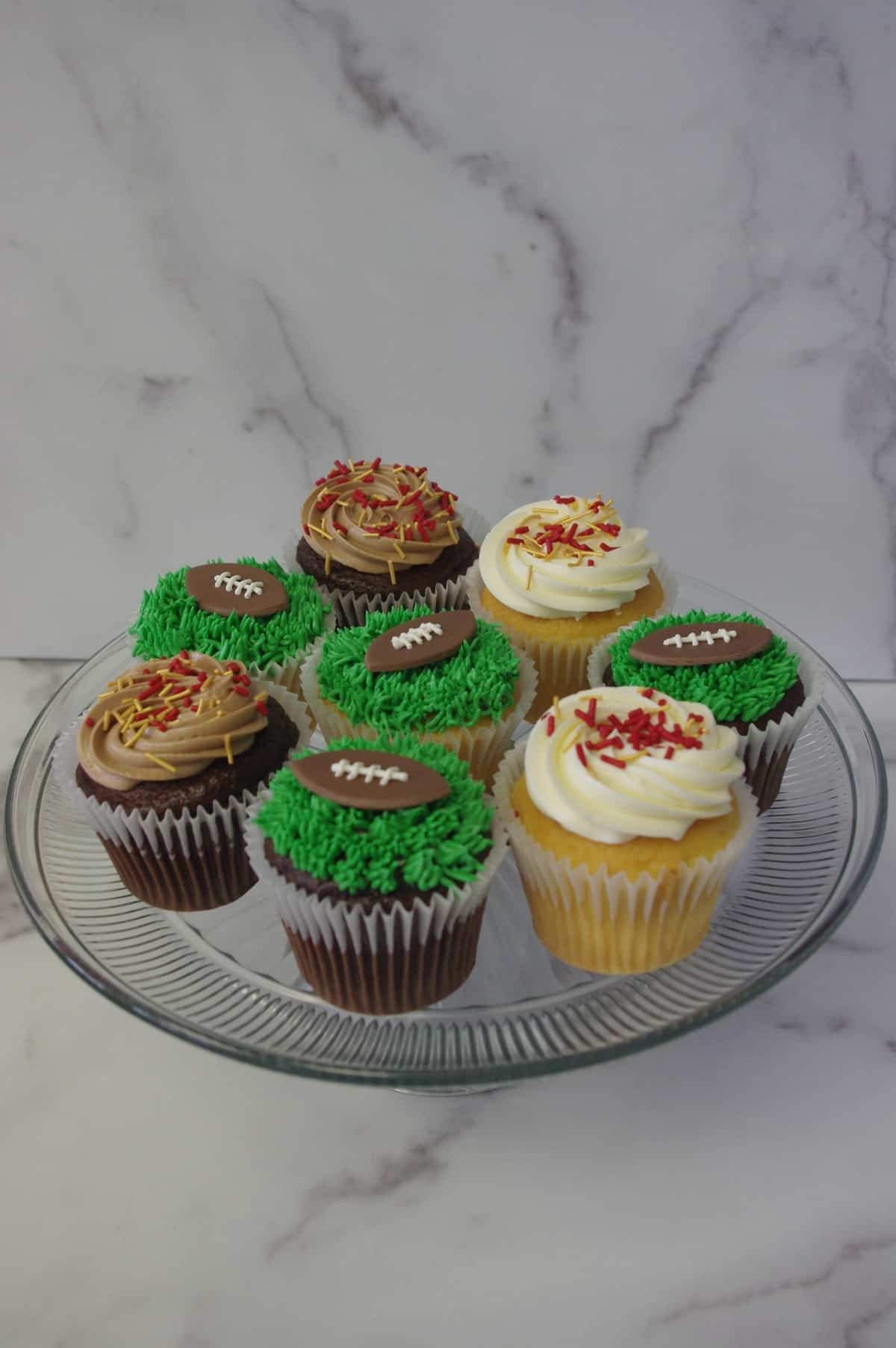 (663) Football Team Colors Cupcakes