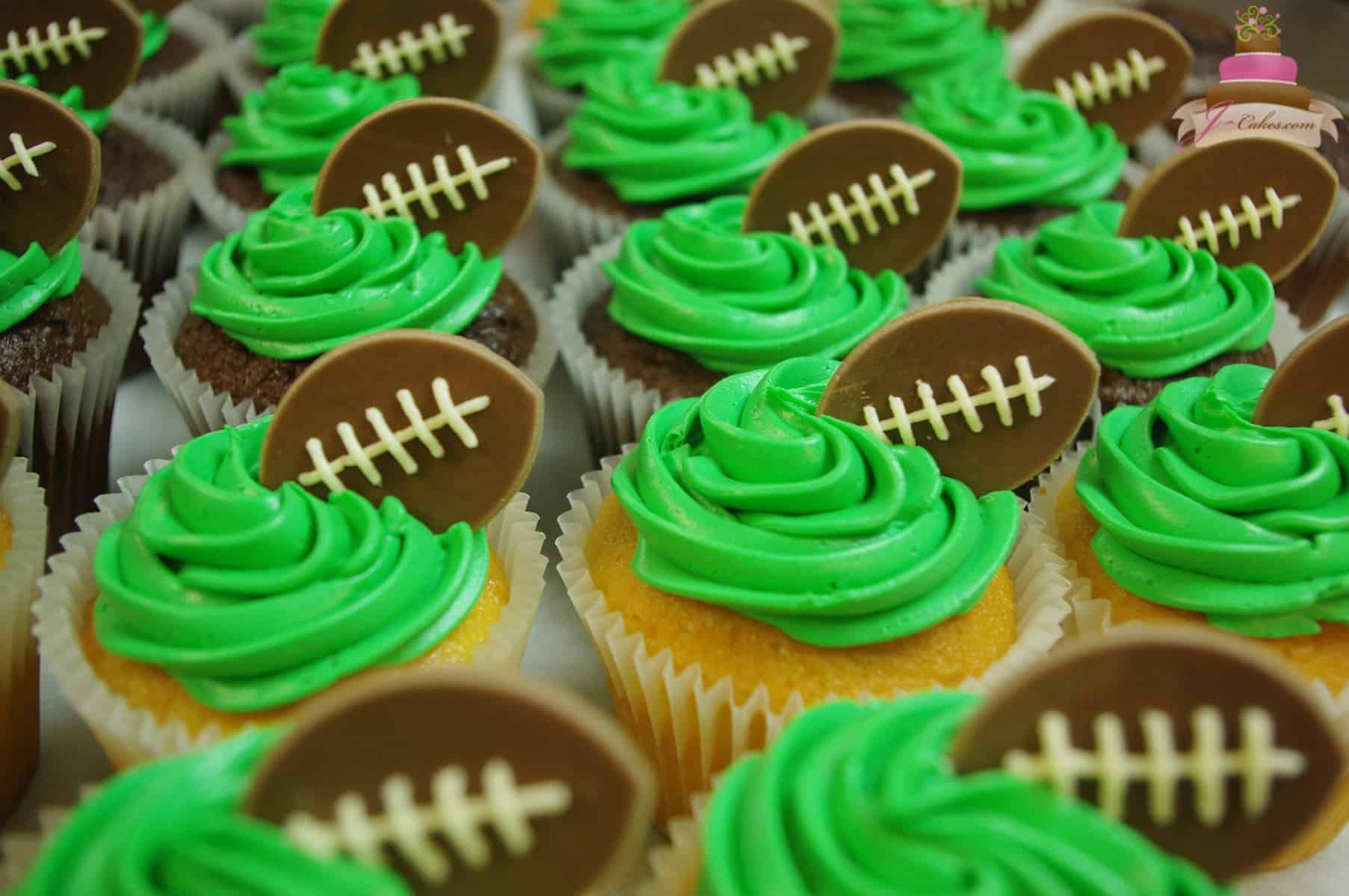 (637) Football Cupcakes