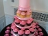 (632) Pink Ombre Cupcake Tower