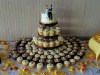 (634) Buttercream Rosebud Autumn Cupcake Tower