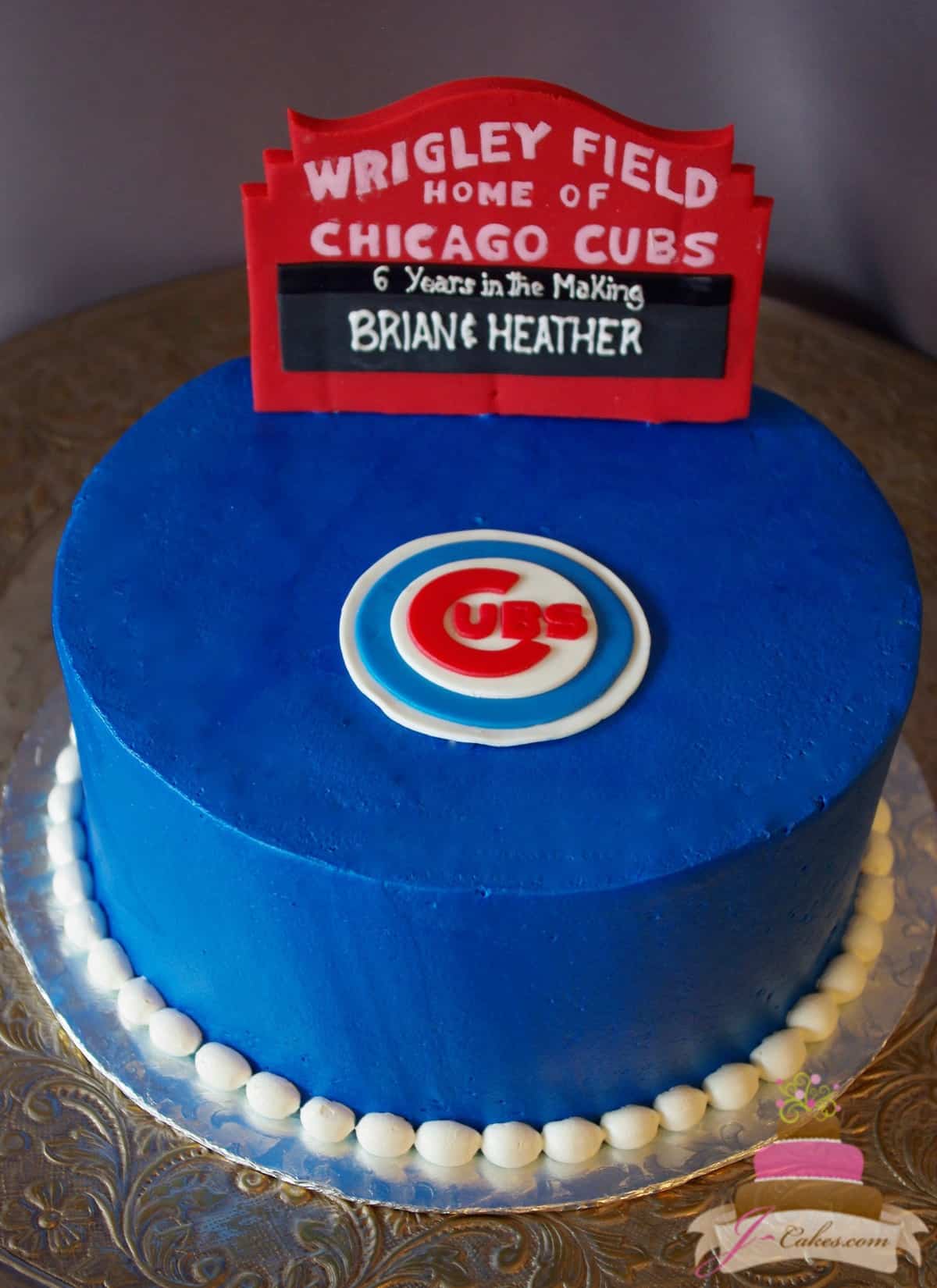 (729) Chicago Cubs Groom's Cake