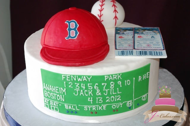 (714) Boston Red Sox Theme Groom's Cake