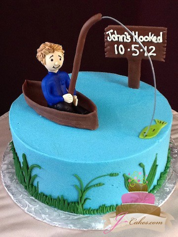 (721) Fishing-Theme Groom's Cake