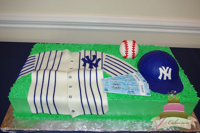 yankees jersey cake